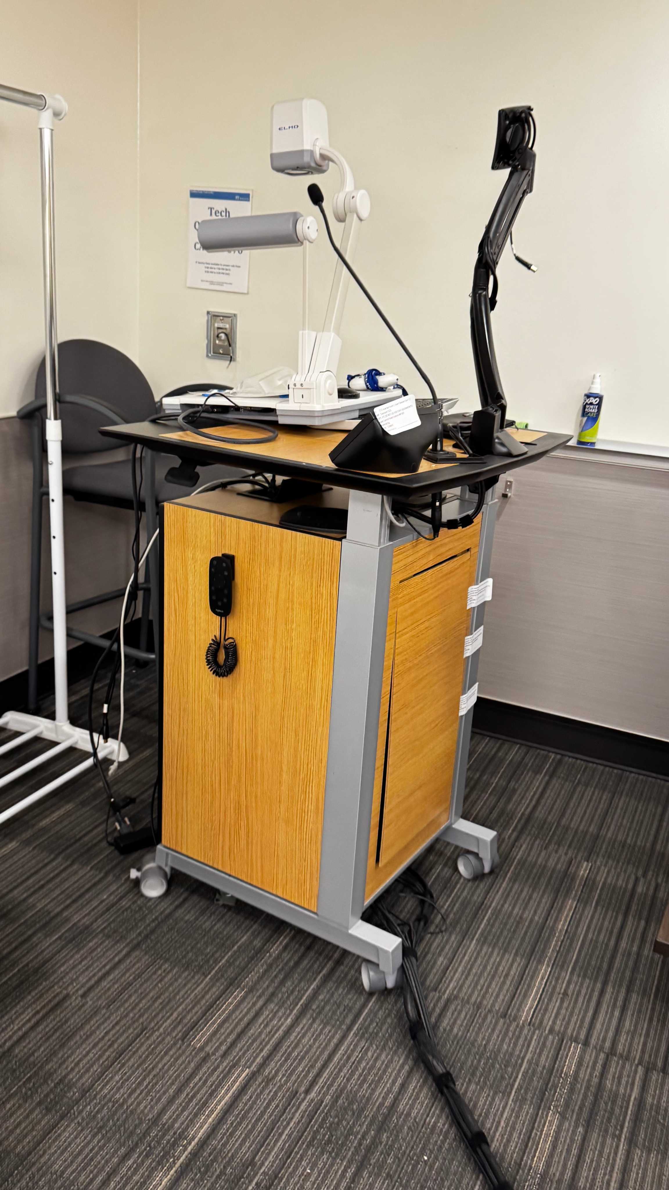 Podium Table /Microphone/Wheels